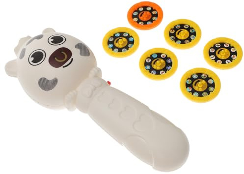 SOPOTUTU Flashlight Projector Slide Projector Torch Toy for Boys and Girls Early Education Learning at Bedtime Bedroom Random Color