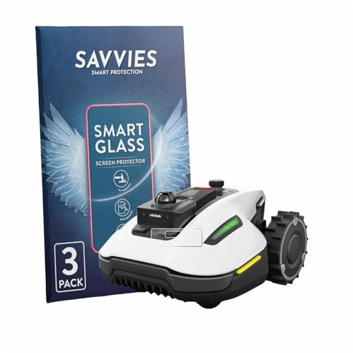 Savvies Schutzglas für Mammotion Yuka Mini 2 1000 | (NUR Kamera) 3 Stück Transparenter Displayschutz Made in Germany Panzer Schutz Glas 9H Schutzfolie Klar Einfache Montage
