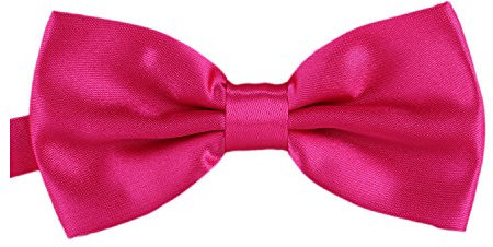Sophie & Jules Fliege Schleife gebunden und verstellbar mit Hakenverschluß 12 x 6 cm Pink