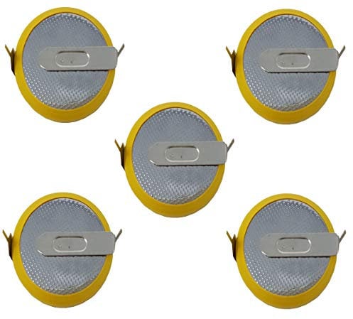 EASTCELL 5 batterie RF CMOS BIOS BR / CR2032-HF con linguetta di saldatura da 3 V per PC usa e getta v