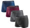 FLY HAWK Chemises à manches longues en fibre de bambou pour femme Rouge Taille 16,L,Noir + Gris Foncé + Bleu Marine + Vin.