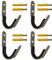 Pmsanzay 4 Pack Sword Wall Mount Sword Wall Holder Sword Hook Sword Hanger Display Sword Rack, with Felt Strips - No Sword