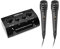 Vonyx AV430B Karaokeanlage, Karaoke Set mit 2X-Karaokemikrofon und Mischpult – Schwarz