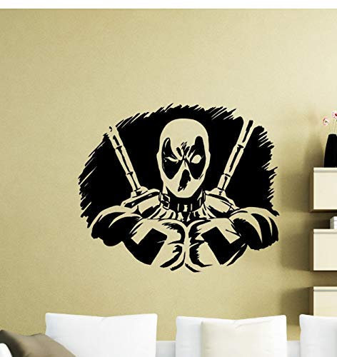 Wandtattoo Schlafzimmer Wandtattoo Superheld Vinyl Aufkleber Comic Art Deco Familie Wandbild 56X67Cm