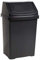 M1SS 8L/25L/50L Litre Plastic Swing Bin Waste Recycle Dustbins Kitchen, Bathroom Rubbish Trash Refused Bins (Midnight Dark Greyish, 25 Litre)