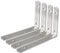 Sayayo 4MM Shelf Bracket L Brackets Wall Brackets for Wood Shelves Heavy Duty Shelf Support 200mm*138mm, Stainless Steel Brushed Finished, 4 Pcs, EJ5208-4P