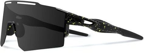 Xiyalai Sportbrille Fahrradbrille,Sonnenbrille Herren Damen,TR90 UV400 Schutz Windschutz Radsport Brille für Sport Radfahren Laufen Angeln Golf