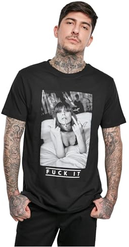 Mister Tee Herren T-Shirt F*ck IT 2.0 Tee, T-Shirt mit Aufdruck für Männer, Baumwolle, Größen XS - 5XL