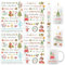 BETESSIN 4x Kerzen Tattoos Folie Weihnachten Kerzentattoo Rub On Sticker Folie Weihnachten Kerzen Sticker Kerzenaufkleber Deutsche Kerzensprüche für Stabkerzen Kleine Kerzen Tasse DIY Geschenk B