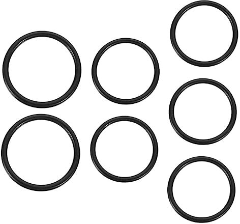 TOYANDONA 7pcs Music Bowl Washer Singing Bowl Silicon O- Ring Singing Bowls Standing Ring Bowl Gasket Sound Bowl Cushion Meditation o Ring Sing Bowl Accessory Crystal Speakers Rubber