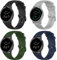 Issinlky bracelet pour Garmin Venu 2S/Venu 3S/Vivomove 3S/Vivoactive 4S, 18mm Bracelet silicone souple pour Fossil Ladies Gen 6/Gen 5E/Fossil Ladies Venture HR Gen 4/Gen 3/Withings Steel HR 45mm