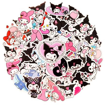 Chukua 100 Stück Cartoon Sticker Kinder, Personalisierte Aufkleber Kinder, Anime Sticker Set, wasserdichte Kawaii Sticker Mädchen für Scrapbook, Laptop, Fotoalbum, Skateboard, Motorrad, Auto