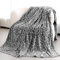 Schwarze Überwurfdecke für Couch – weiche Fleece-Leopardendecke, gemütlich, warm, schwarz, flauschige Decken für Männer und Frauen