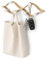 Umbra Montage Garderobe mit 6 Garderobenhaken – Wandgarderobe und Moderne Wand Dekoration aus Holz, Weiss/Natur