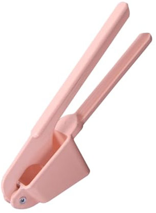 Milisten Efficient Garlic Press Multifunctional Alloy Garlic Mincer Crusher Ergonomic Handles for Kitchen Use Pink