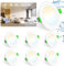 Bzavor LED Einbaustrahler 230v Dimmbar, 6er Spots 5W Deckenleuchte, 3000K-6000K IP44 Für Badezimmer Wohnzimmer, Warmweiß Neutralweiß Kaltweiß, 68mm