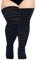 Moon Wood Übergröße Oberschenkel Hohe Socken für Frauen Strick Baumwolle Extra Lange Halloween Über das Knie Hohe Socken Beinwärmer…
