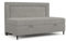 maison de reve - Boxspringbett Demi 80x200 cm, Taschenmatratze H3 (19 cm Hoch), mit Bettkasten und Kopfteil, Einzelbett, Webstoff, Grau Farbe