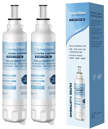Cartuccia filtro dell'acqua compatibile con FC-02 per Lincat AP2-C401-SG Filtro EB3F EB4F EB6F F-Series Filtro di ricambio automatico per caldaie d'acqua (confezione da 2)
