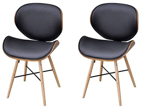 ShCuShan Esszimmerstühle 2 STK. Bugholz und Kunster KüChenstüHle 2 Set StüHle