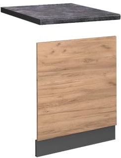 Vicco Frontblende Fame-Line, Goldkraft Eiche/Anthrazit, 60 cm, AP Anthrazit