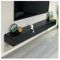 Conslika Schwebende TV-Regale Wandmontierter TV-Schrank Konsolen-Unterhaltungsregal Unter TV-Aufbewahrung Modernes hängendes Aufbewahrungsregal für Wohnzimmer(Schwarz,160 * 24 * 18cm)