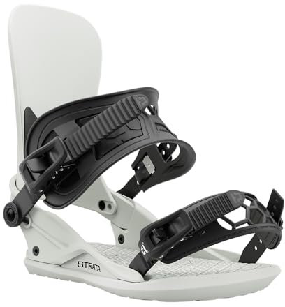 Union Strata - Fijaciones para tabla de snowboard, talla L, EE. UU. para hombre 10.5-13, hueso