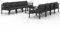 QJBSAVVA Lounge Tisch Outdoor Möbelsets Lounge Möbel Outdoor Gartenset Tisch Und Stühle - 9-TLG. Garten-Lounge-Set mit Kissen Aluminium Anthrazit für Garten Party Terrasse Balkon