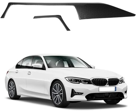 GNXFixt Armaturenbrett Abdeckung Kohlefaser Aufkleber ABS Interieurleisten Zubehör für F30 F31 F34 3GT F32 F33 F36 2013-2019 zentralen Steuerluftauslass Tuning
