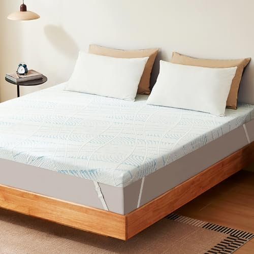 NewentorLife Matratzenauflage für Einzelbett, dick, kühlende Einzelschaum-Matratzenauflage mit 100 Nächten Schlafweg