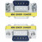 TECHZOCO Adaptador RS232 DB9 Macho a Macho, Acoplador DB9, Adaptador de Cambiador de Género RS-232 - RS-485 - TTL - DB9, Conector Serie Macho a Macho, RS232 Plug 9 Pin