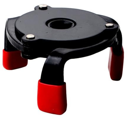 Chiave universale regolabile a 3 ganasce per rimuovere filtri olio, gamma 6,1 cm da 9,7 cm di diametro.