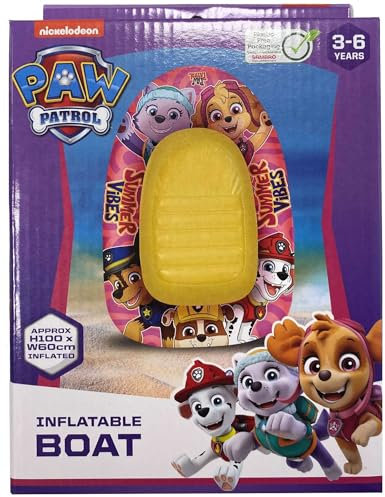 Paw Patrol Aufblasbares Ponton-Schwimmboot Skye Everest Rosa 100 x 60 cm