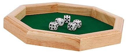 Vaguelly 1 Satz Weinkampfspielzeug Für Erwachsene Würfelspiel Trinken Pub-brettspiel Bar-würfelspielspielzeug Eltern-Kind-Spiele Unterhaltung Trinkspielwürfel Hölzern Green