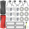 RUKHOOL Accessori di Ricambi per Roborock Qrevo Curv/Qrevo Edge Ricambio Robot Aspirapolvere, 6 Panni Mop, 6 Sacchetti, 2 Spazzola Principale, 4 Filtri, 4 Spazzole Lateral