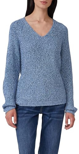 s.Oliver Strickpullover mit V-Ausschnitt und Raglanärmeln