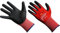 MCR Olba Work Gloves, Nitrile Foam Coated, Red and Black, General Purpose Safety Gloves