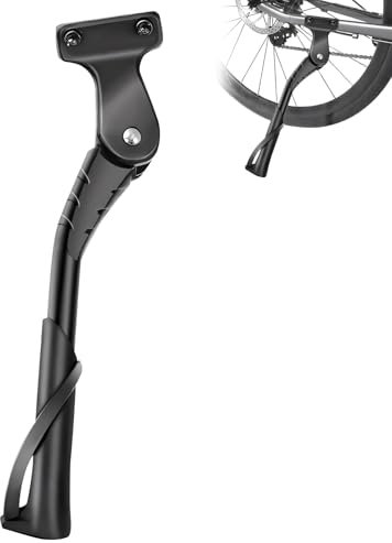 Xevinas Fahrradständer, 24-29 Zoll Höheverstellbar Seitenständer Fahrrad, Fahrradständer Mountainbike Langlebig Und Bruchfest, rutschfest Radständer Für Mountainbike, E-Bike, Trekking, Rennrad (B)