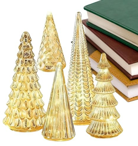 Yidueace Arbre De Noël Artificiel, Petite Décoration De Maison en Acrylique LED, Petit Sapin de Noël Orné de Lumières, pour Intérieur Extérieur Table Étagère Cheminée Chambre Salon Bureau