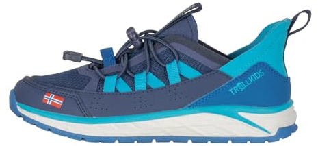 Trollkids Kids Trondheim Sneaker 39, Grey-Blue
