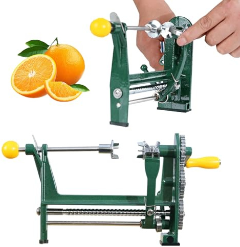 Pelador de naranjas Máquina peladora de naranjas manual de acero inoxidable con manivela Herramienta de pelado antideslizante que ahorra mano de obra para limón, cítricos, herramienta, máquina