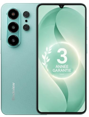 Blackview Wave 10C Telephone Portable 6,88 HD+, Smartphone Android 16, 16+32Go (ext 1To), Double SIM, 5000mAh, 32+13MP, Face ID/GPS/OTG, Compatible Orange, SFR, Bouygues, Free Mobile – Vert