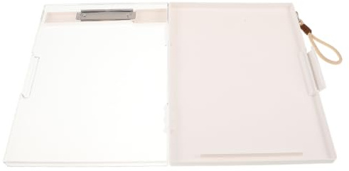 FUNOMOCYA Heavy Duty Clipboard Folder med Transparent Tydlig Panel Kapacitet och Torkbar Överdel Sidöppning för Lagring av Dokument Multifunktionell Skrivplatta för Lärare och Sjukvård