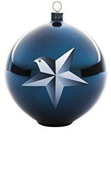 Alessi AAA07 1 Blue Christmas Weihnachtsschmuck - mundgeblasenes Glas, blau., 10,00 x 10,00 x 10,70 cm