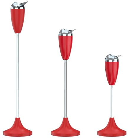 Reliancer Aschenbecher mit Deckel, höhenverstellbar von 54,6 cm bis 88,9 cm, Edelstahl, modern, selbstreinigend, Teleskop-Aschenbecher für Zigaretten und Aschenbecher, hoch, Terrasse, winddichter rot