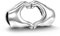 LOVANS 925 Sterling Silber Eule Tier Charm für Armbänder DIY (Heart Shape)