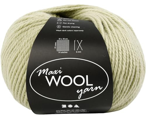 Wolle,Hellgrün,L:125m,100g/1Knäuel