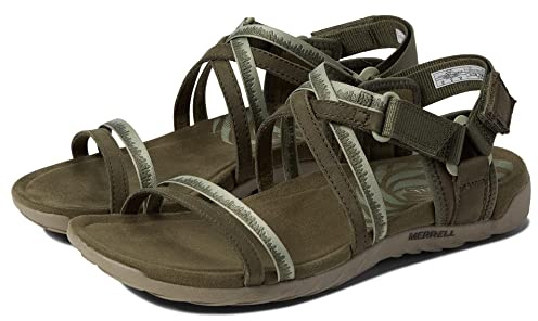 Merrell Damen Terran 3 CUSH Lattice Sport Sandal, Olive, 37 EU