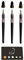 Set of 3 Calligraphy Plumix Fountain Pens 1 Broad Nib 1 Medium Nib 1 Fine Tip 1 Blumie Adhesive Index