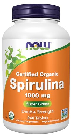 Now Foods Spirulina Double Strength, 1000 mg Organic - 240 Tablets